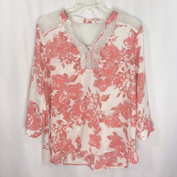 Q&A Mix Media Top Size Large - Picture 5 of 8